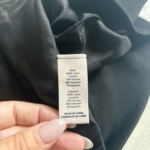 Cinq à Sept Giles Twill Cargo Joggers Size M in Black - Picture 6 of 7